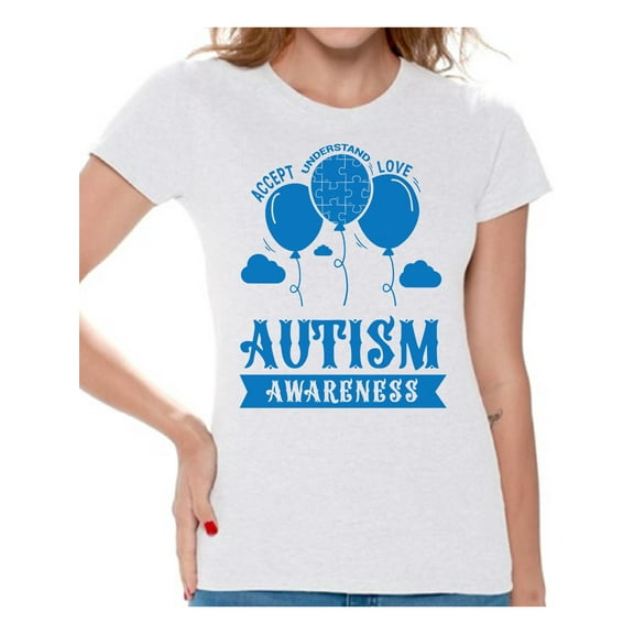 Awkward Styles Autism Shirt for Women Accept Understand Love Shirts Autism Awareness Shirts Womens Autism Shirt Autism Tshirt for Women