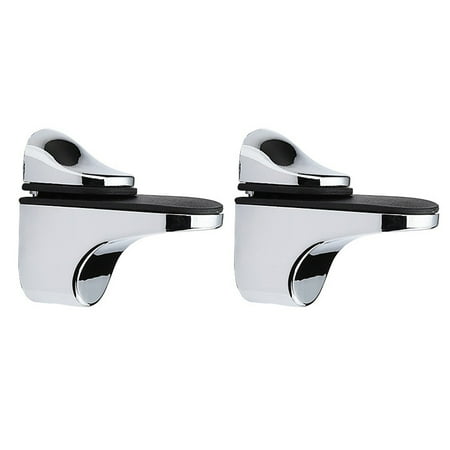 

ABIDE 2pcs Adjustable 3-20mm Wood Shelf Bracket Wall Mount Glass Shelf Bracket Fish Mouth Glass Clamp
