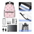 thumbnail image 6 of Daiia Poodle Dog School Backpack for Men Women, Unisex Large Waterproof Bookbag Schoolbag Casual Daypack for High School/College/Teens/Travel/Work Black, 6 of 8