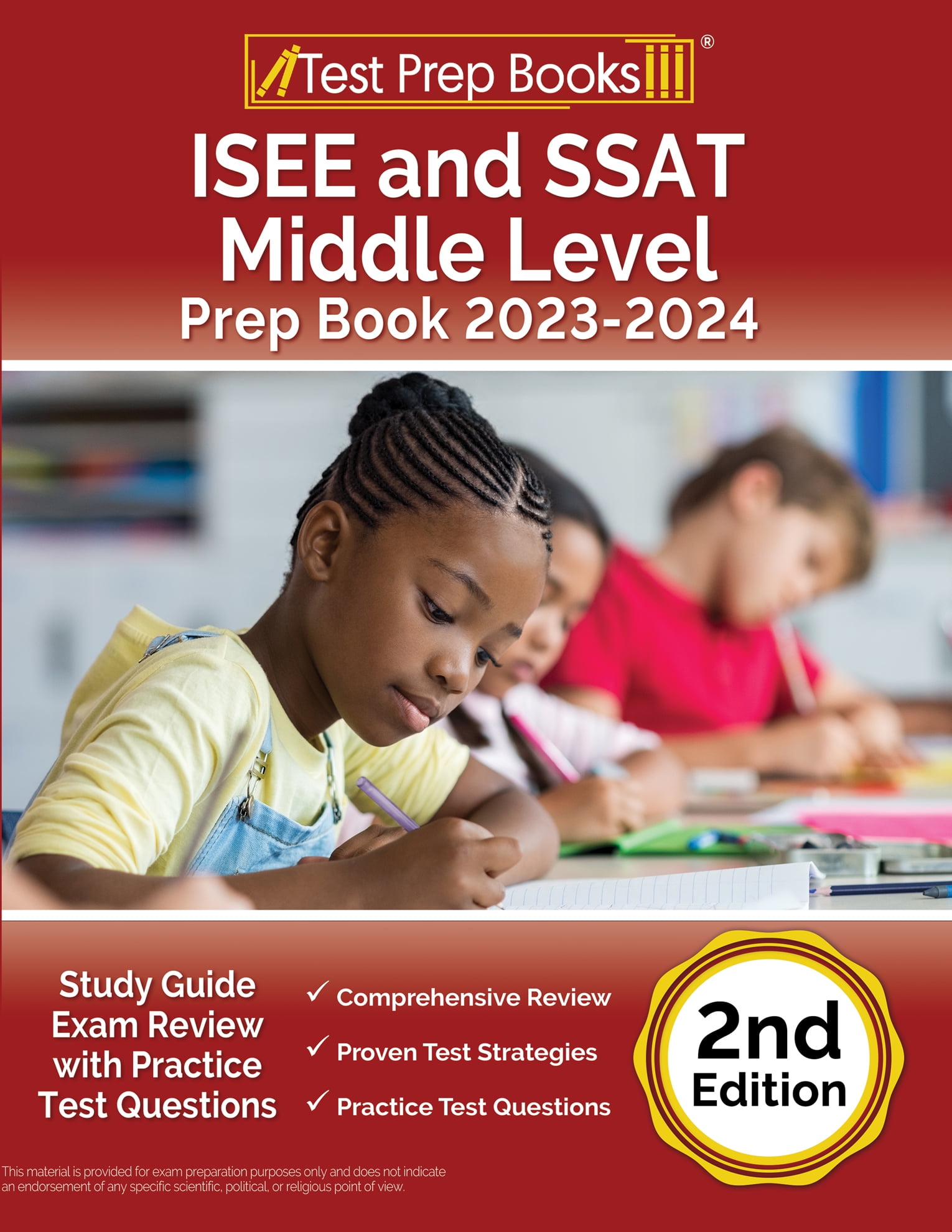 ISEE and SSAT Middle Level Prep Book 20232024 Study Guide Exam Review