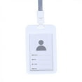 thumbnail image 4 of Plastic Card Holder for Vaccine Card Health Card Vaccine Card Protective Case Card Case Vaccine Card Holder with Lanyard Vaccine Card Holders Or Sleeves Plastic Vaccine Card Protector, 4 of 9