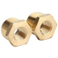 thumbnail image 2 of Adaptador de tubería de Latón, Hex de Reducció de Bujes de 1/2 npt A 1/4 npt Reductor de Latón 2pcs para industrial para náutico para automotriz, 2 of 7