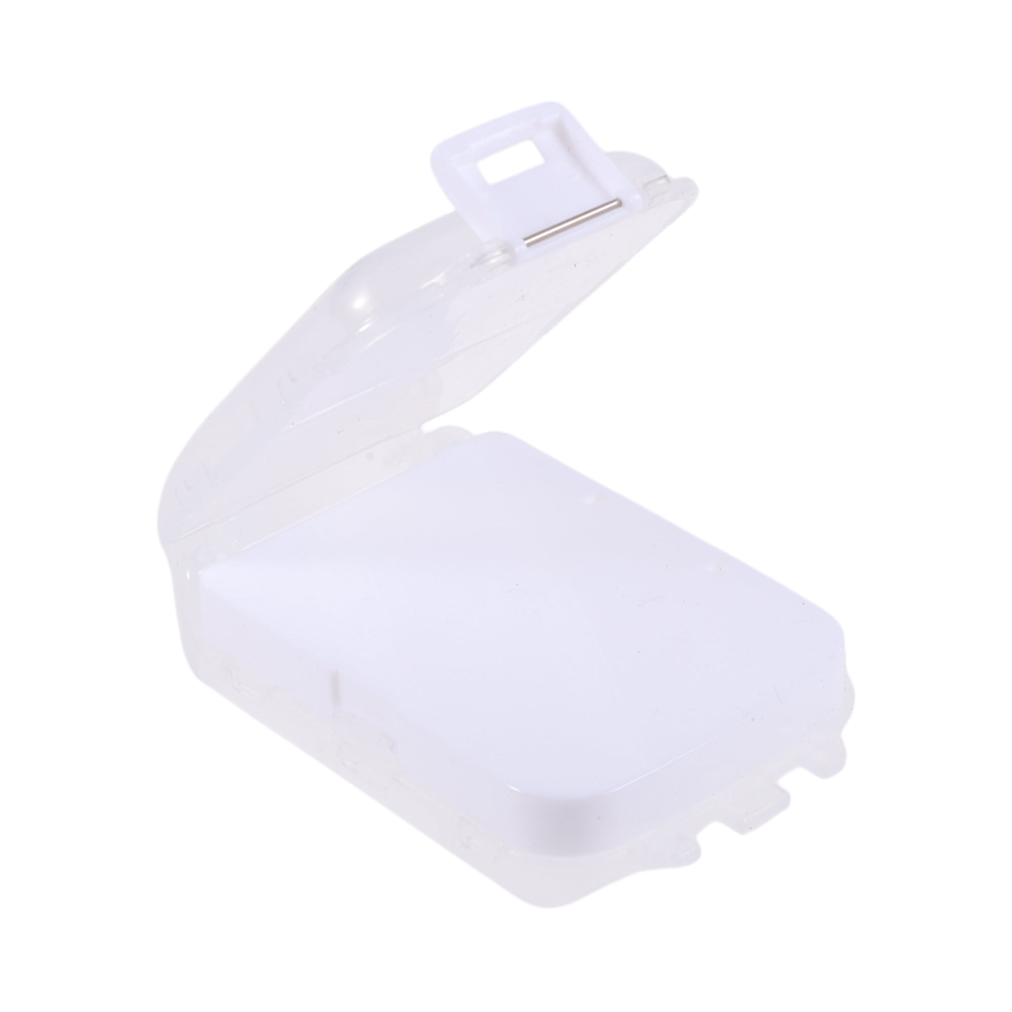 Unique Bargains Durable 8 Grids 3 Fold Pill Case for Travel 1 Pc Clear White