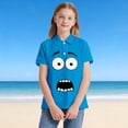 thumbnail image 5 of WOYY Polo Shirt for Boys Girls Cute Funny Graphic Short Sleeve Polos Kids Top, Sizes 3-14, 5 of 5