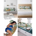 thumbnail image 5 of Tropical Summer Body Pillow Case Cover - Microfiber Bed Throw Pillow Covers, Boho Palm Leaves Botanical Watercolor Decorative Lumbar Pillow Cover with Envelope Closure for Sofa/Travel 20"x54", 5 of 6