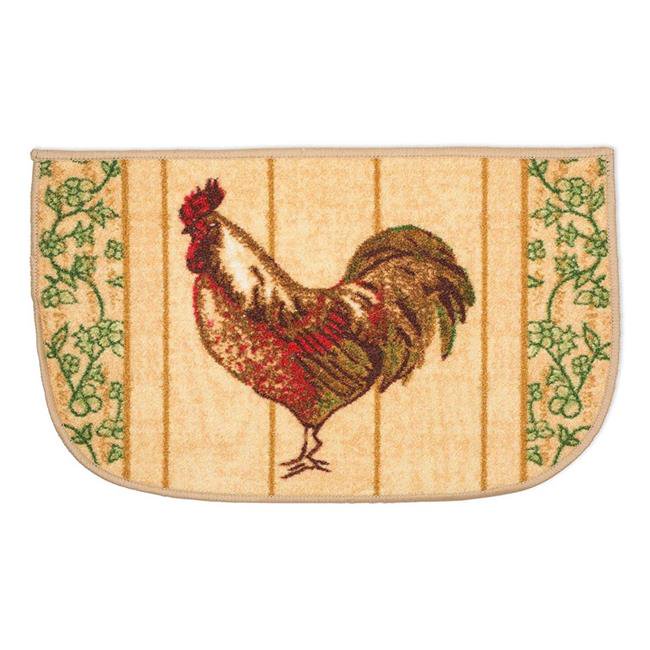 J & M Home Fashions Rooster Kitchen Slice Rug 18x30 - Walmart.com