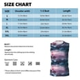 thumbnail image 5 of Lsque lighthouse Waves Torrential Rain Print Men's Cotton Blend Sleeveless Muscle Shirts (S-3XL)- Moisture Wicking, Odor Protection, UPF 30+,3X-Large, 5 of 8