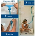 thumbnail image 4 of Rinseroo: 6 Foot Slip-on, Handheld Showerhead Attachment Hose for Sink/Shower. No Install, Detachable Shower Head Sprayer. For Faucets Up To 4" Wide. Not for tubs., 4 of 8