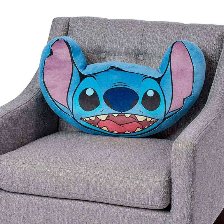 Lilo & Stitch Happy Stitch Disney Kids Travel Cloud Pillow, 15 inches
