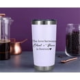 thumbnail image 2 of Aunt Birthday Gifts from Niece, Gifts for Aunt Christmas, Mother''s Day, Birthday - The Love Between Aunt & Niece is Forever - 20 Oz Stainless Steel Tumbler, 2 of 5