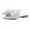 White, variant on Zpanxa Womens Sandals Ladies Fashion Solid Color Bow Breathable Non-slip Wear-resistant Sandals Wedge Sandals for Women Yellow 40