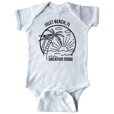 

Inktastic Summer Vacation Mode Inlet Beach Florida Gift Baby Boy or Baby Girl Bodysuit