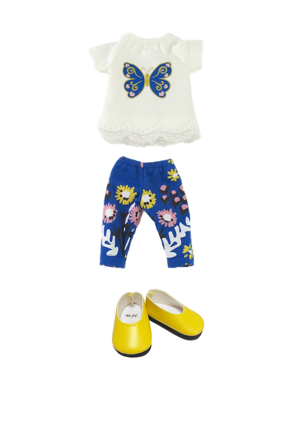 14.5in Doll Ruby Blonde Hair Blue Eyes Three Outfits and Box Included | American Fashion World