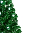 thumbnail image 2 of Northlight 3' Pre-Lit Color Changing Fiber Optic Artificial Christmas Tree with Balls, 2 of 5