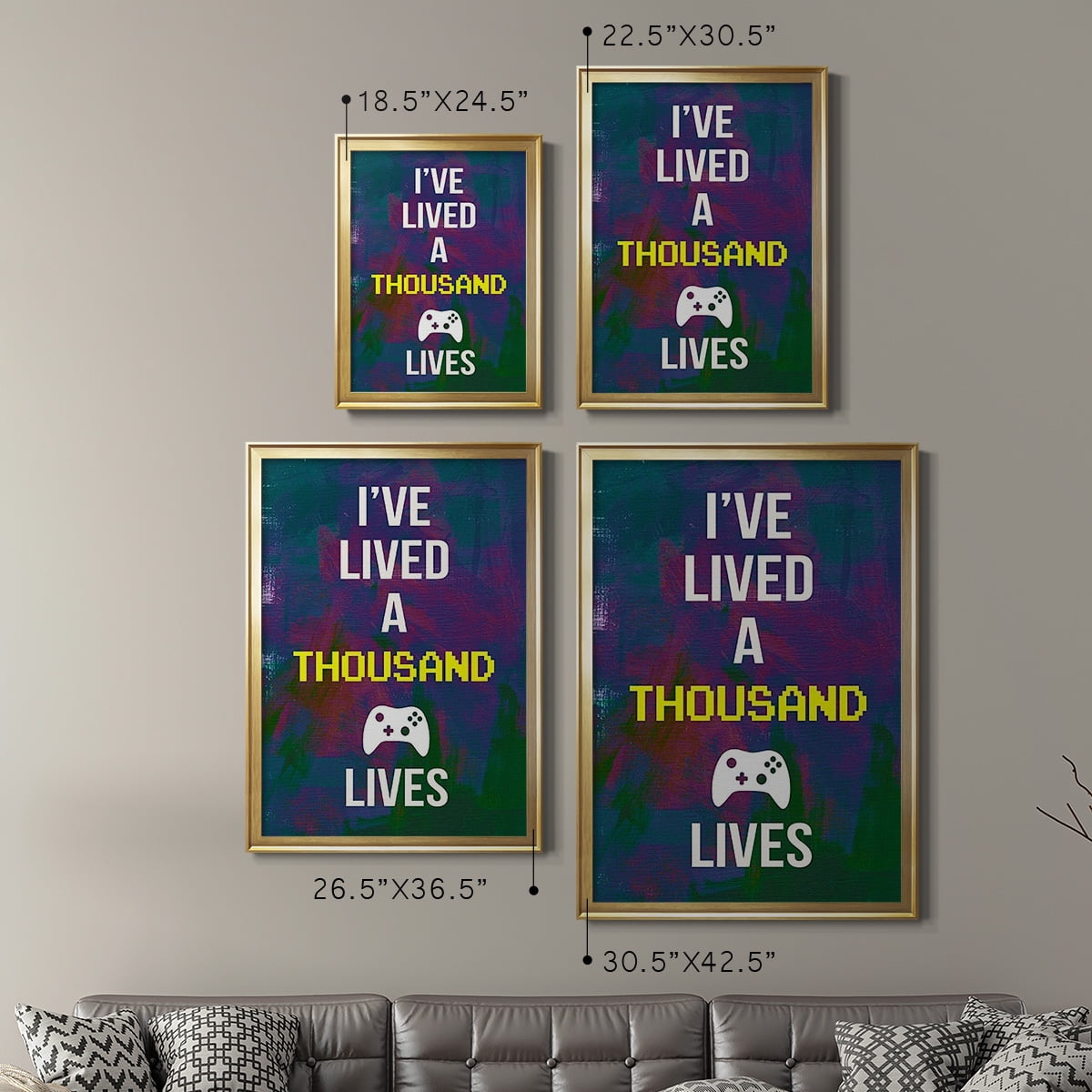 Gamer at Play I Premium Framed Print, in Gold, Black, or Silver - Ready to Hang