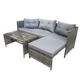 thumbnail image 1 of Juego De Sala Para Jardin Esquinera De Mimbre Exteriores ilios innova 2 SILLONES Y 1 MESA, 1 of 9