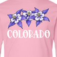 thumbnail image 4 of Inktastic Colorado Columbine Flowers Long Sleeve Youth T-Shirt, 4 of 5
