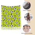 thumbnail image 5 of Scarf for Women - soccer football star lightgreen Fashion Like Pashmina Long Shawl Wraps for Women Fall Winter Soft Scarves with Fringe, 5 of 8