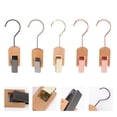 thumbnail image 2 of CIMAXIC 5pcs Wooden Cloth Clips Sock Clip Multi-function Clothespins (Random Color),7.87"X1.57"X1.57", 2 of 5