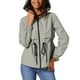 thumbnail image 1 of Chaqueta ligera con capucha para mujer Inspire Chic, con cierre frontal, ideal para senderismo, color gris, 1 of 6