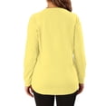 thumbnail image 5 of OutfitShow Plus Size Sweatshirts for Women Crewneck Long Sleeve Casual Tunic Tops Lightweight Pullover with Pockets,S-5XL, 5 of 9