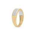 thumbnail image 4 of 10kt Yellow Gold Womens Round Diamond Pave Band Ring 1/2 Cttw, 4 of 4