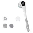 thumbnail image 1 of JIEMUCES Electric Bath Brush with 5 Brush Heads Waterproof Rechargeable Long Handle Design 3-Speed Rotation Shower Massage Brush, 1 of 8