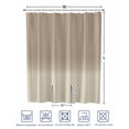 thumbnail image 4 of Split Shower Curtain for Transfer Bench, Beige Brown Ombre Fabric Shower Curtains for Bathroom, Abstract Modern Art Gradient Tub Sliding Transfer Bench Waterproof Bath Curtains 72"x84", 4 of 9
