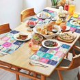 thumbnail image 2 of Pioneer Flower Floral Print Pattern Summer Placemats Table Placemats Set Of 4-Linen Kitchen Washable Placemats Table Mats 12x18 Inch Non-Slip Heat Resistant, 2 of 6
