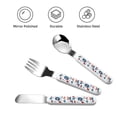 thumbnail image 3 of Easygdp Fourth Of July Party 3-Piece Flatware Set Kids Silverware, Stainless Steel Toddler Kids Utensils Safe for Preschooler Children, 3 of 8
