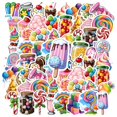 thumbnail image 3 of 35pcs Colorful Stickers Kids Sweets Stationery Stickers Ice Cream Cute Stickers for Luggage Laptop Phone, 3 of 9