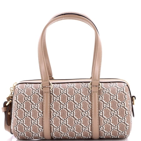 Convertible Duffle Bag GG Shadow Coated Canvas Small By Rebag