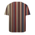 thumbnail image 4 of ZCFZJW Western Shirts for Men Vintage Ethnic Style Printed Summer Short Sleeve Button V Neck Henley Tops Loose Lightweight Comfy Pullover T-Shirts Brown XXL, 4 of 5