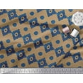 thumbnail image 3 of Soimoi Brown Japan Crepe Satin Fabric Aztec Geometric Printed Fabric 1 Yard 42 Inch Wide, 3 of 3