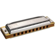 Hohner 532 Blues Harp MS Harmonica - Key of C Bundle with Case, Pouch, Austin Bazaar Online Manual, and Polishing Cloth