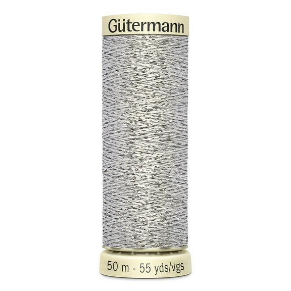 Gutermann Sparkle Metallic Thread 50m/55yd-Silver