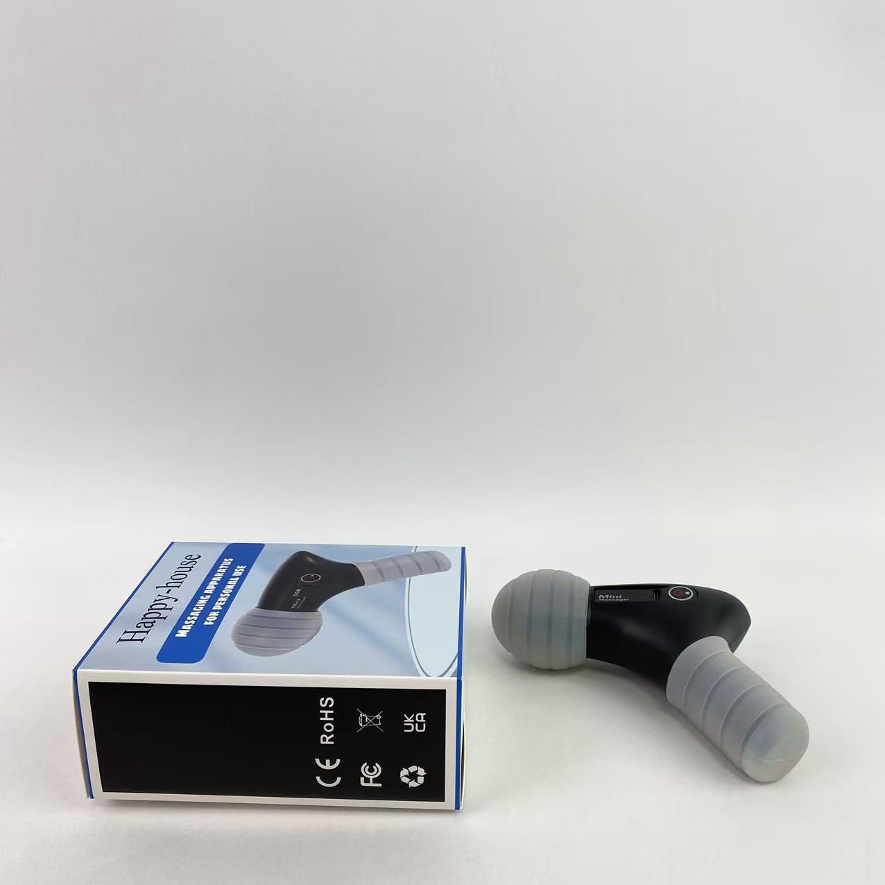 Happy-house Massaging apparatus for personal use,Massage Gun, Small Travel Tool, Massage Gun Deep Tissue,Percussion Handheld Portable Muscle Massager Tool (Black)
