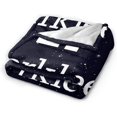 thumbnail image 2 of Berklee College of Music Logo Fleece Blanket, Very Soft Microfiber Flannel Blanket for Couch Warm and Cozy for All Seasons, 2 of 6