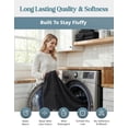 thumbnail image 2 of Casa Platino Bath Sheet 2 Pack - Oversized Quick Dry Bath Sheet Towels, Soft & Absorbent Perfect for a Luxurious Bath Experience - Black, 2 of 8