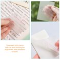 thumbnail image 3 of Miangastore 6pcs Transparent Sticky Memo Pads for Daily Use PET Material Strong SelfAdhesive 50 Sheets per Pad, 3 of 8