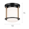 thumbnail image 2 of 52596BKCPZ Kichler Lighting Brit - 1 Light Flush Mount-7.75 Inches Tall and 7.25 Inches Wide-Black/Champagne Bronze Finish, 2 of 3