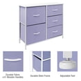 thumbnail image 5 of 5 Drawers Chest Dresser - Purple, 5 of 9
