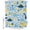Blue, variant on Extra Long Shower Curtain 72x96 Inch, Yellow Blue Dinosaur Shower Curtain Waterproof Bathroom Decor, Palm Trees Mountains Checkered Fabric Bath Curtain Set Accessories with Hooks