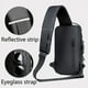 thumbnail image 5 of Mochila bandolera para hombre, bolso cruzado para hombro y pecho, bolso de viaje antirrobo para motociclista, impermeable, Oxford, bolsos de mensajero para hombre, 5 of 5