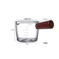 thumbnail image 3 of Guardoinrt 40/70ml Milk Measure Cup Dish Clear Scale Glass Vinegar Snack Plate Heat-Resistant Tableware Single Mouth Jug Kitchen, 3 of 6