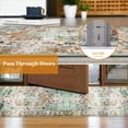 thumbnail image 4 of Hasoo Persian Runner Washable Non-Skid Area Rug Green, 2' x 6', 4 of 7