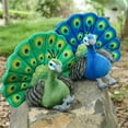 thumbnail image 5 of Peacock Plush Toys,Peacock Plush Stuffed Animal, 9.8 inch Simulation Peacock Plush Toy,Peacock Plushies - Cute Stuffed Animal Doll Pillow,Plush Toy Gifts for Birthday Gift and Home Decoration (Green), 5 of 5