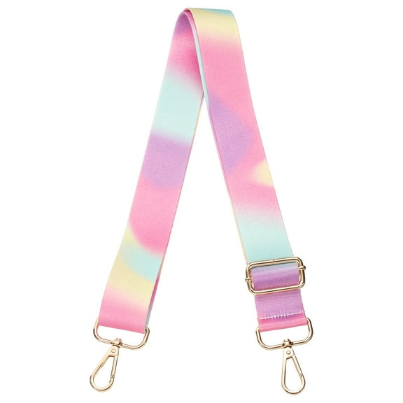 Uxcell Purse Straps Replacement Crossbody, 51 Inch Wide Shoulder Bag Strap Adjustable Canvas Straps for Handbag Wallet Clutch Crossbody Bags, Colorful