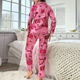 thumbnail image 3 of Gibobby sexy camisón de algodón para niñas Conjuntos de pijamas y pijamas para mujer Pijamas caseros casuales Conjuntos de pijamas casuales de moda (Rosa, S), 3 of 5