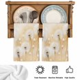 thumbnail image 6 of White Dandelion Kitchen Towels Set of 3, Spring Farmhouse Pastoral Flowers Floral Soft Microfiber Dish Towels, Absorbent Washable Dishcloths for Kitchen Cleaning, Drying Dishes, 18x28 Inches, 6 of 9
